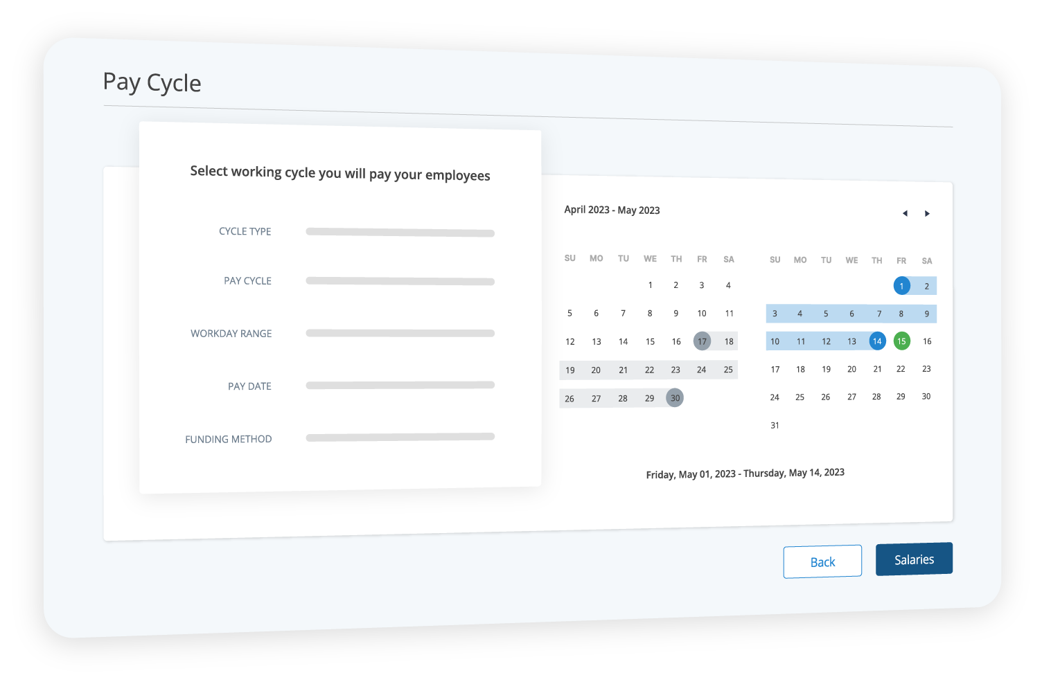 screenshot of Payment Evolution